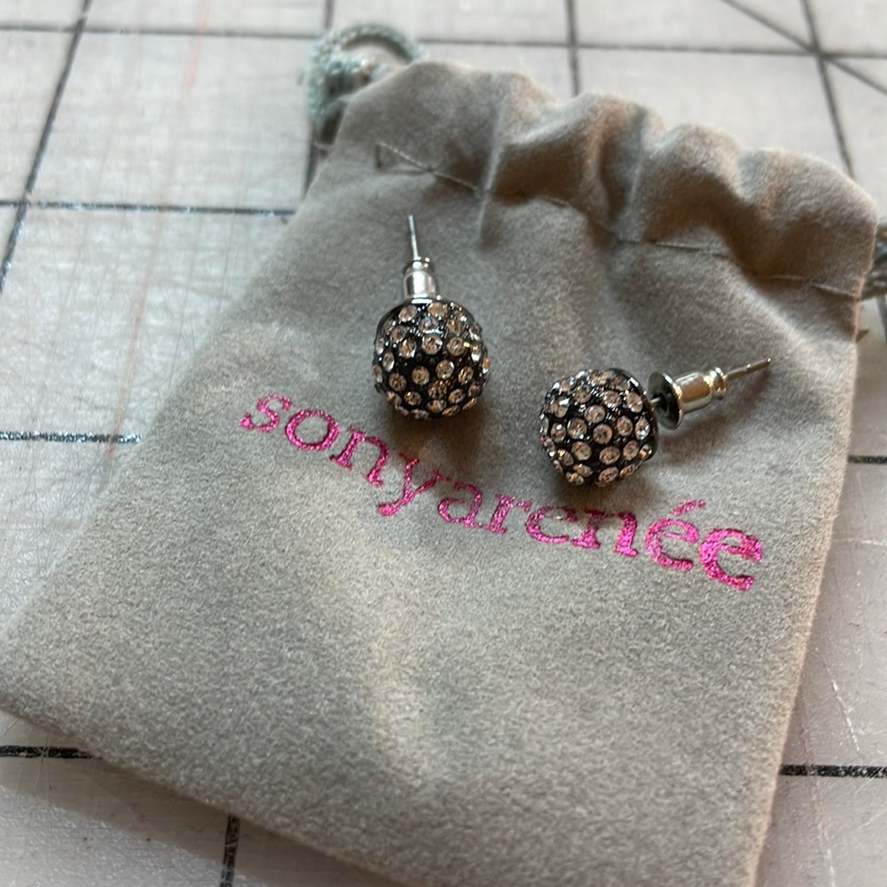 Sonya Renée disco ball studs